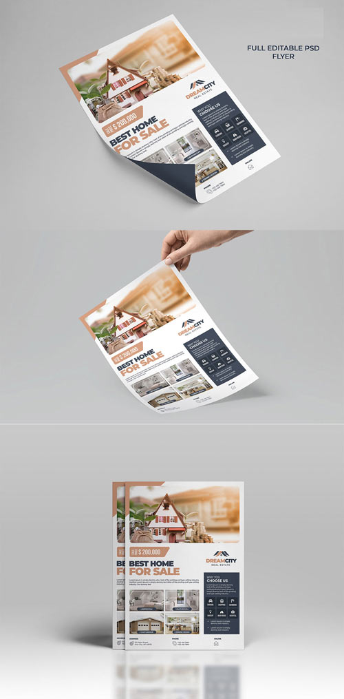 Real Estate Flyer PSD Template