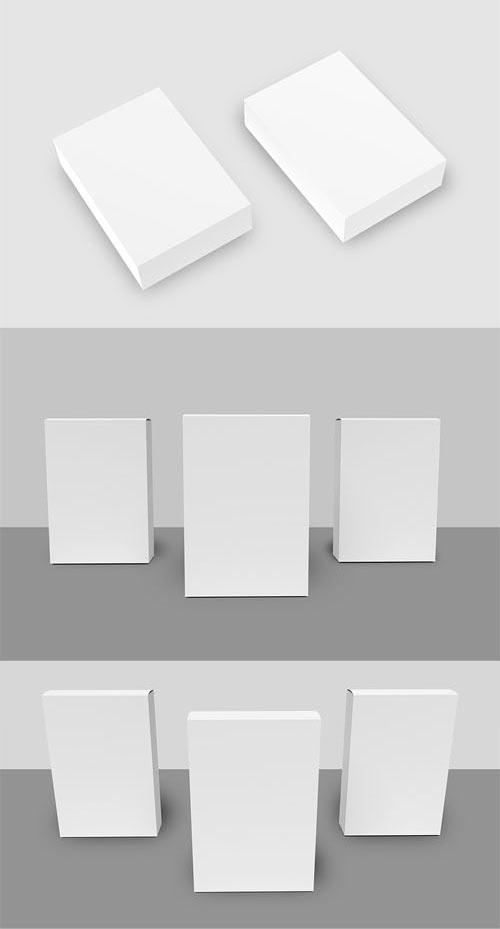 Software Box - 6 PSD Mockup Set