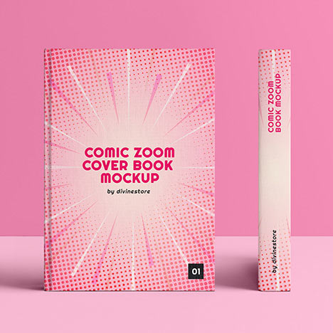 Comic Zoom Cover Book Mockup