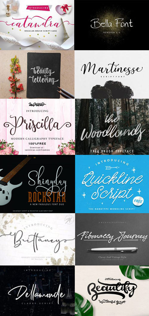 43 Beautiful Fonts Collection for Designers