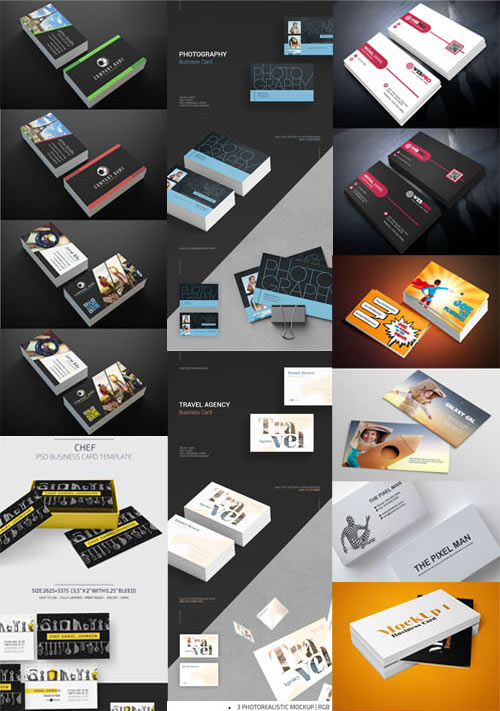 23+ Modern Business Card PSD + Mockups Collection