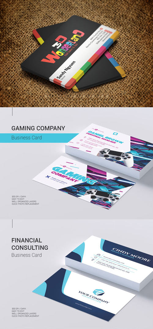 23+ Modern Business Card PSD + Mockups Collection