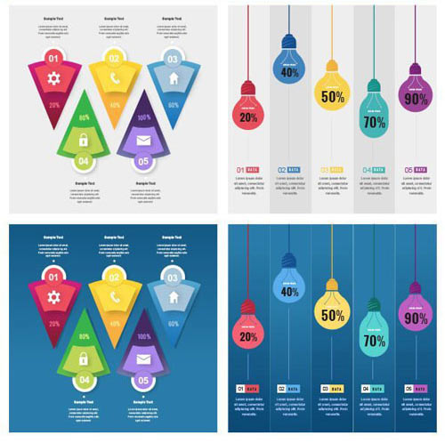 8 Infographic PSD Templates
