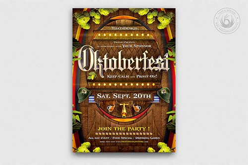 Oktoberfest Flyer Template V6 PSD