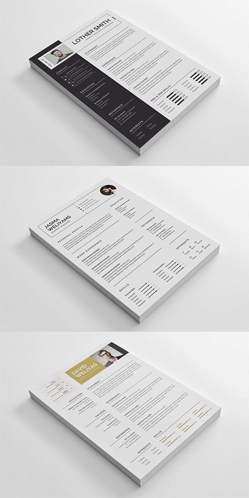 Clean and Minimalist CV / Resume Template