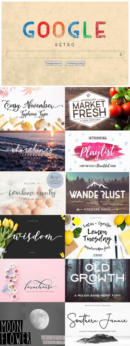 21 Modern Fonts Collection