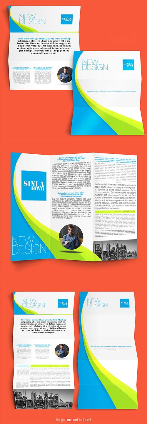 Multicolor Business Brochure PSD Template Set