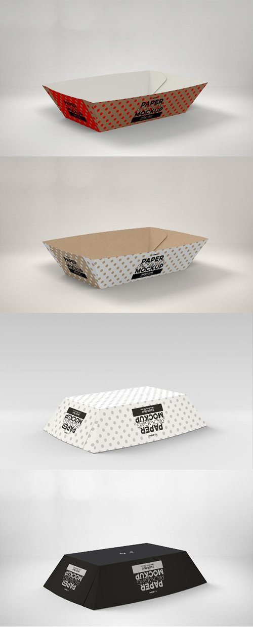 Paper Tray 1 Packaging Mockup PSD