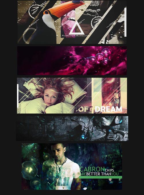 12 Awesome PSD Effects Templates
