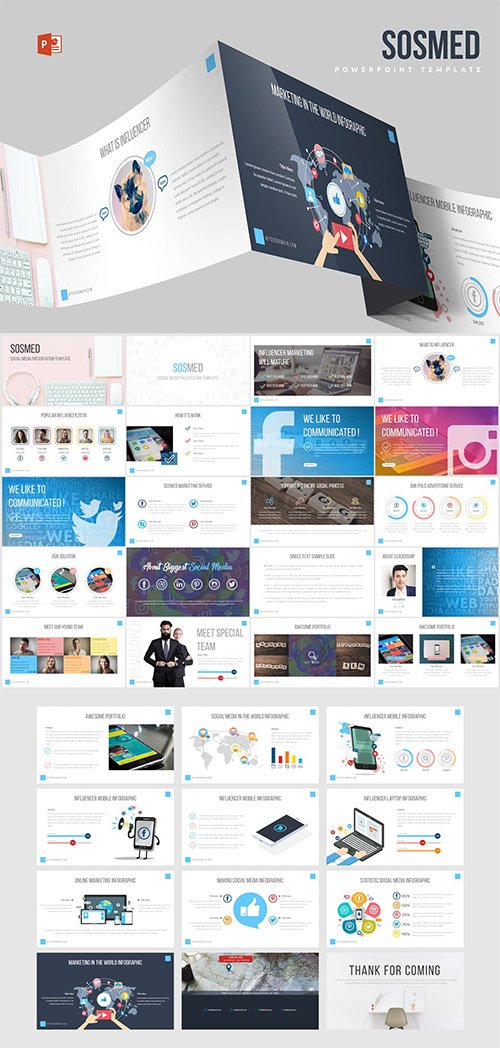 Sosmed Powerpoint Template