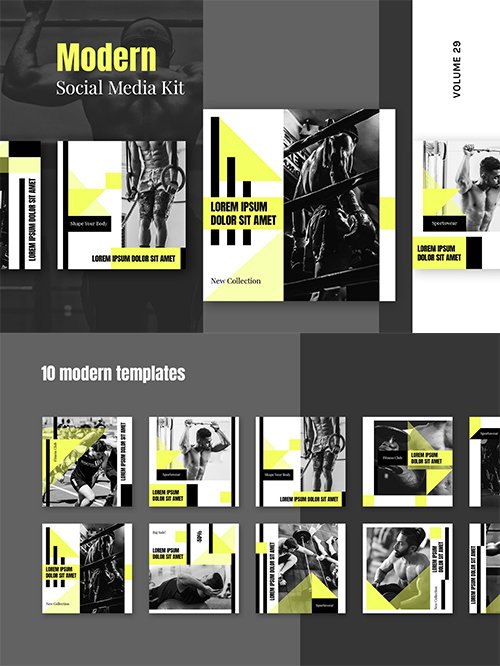 Modern Social Media Kit (Vol. 29)