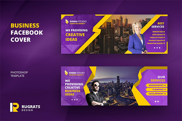 Business Facebook Cover PSD Template