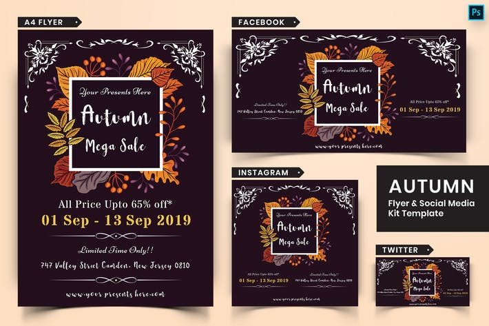 Autumn Festival Flyer & Social Media Pack-19