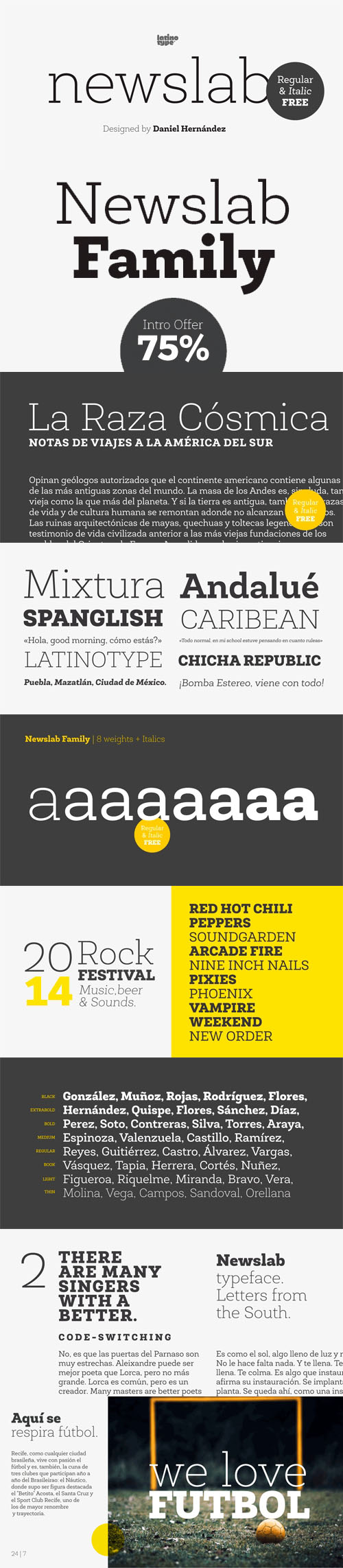 Newslab Font Family - (16-Weights)