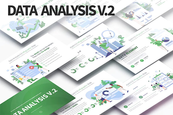 Data Analysis V.2 - PowerPoint Infographics Slides