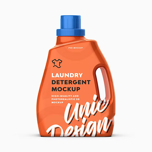 Laundry Detergent Bottle Mockup