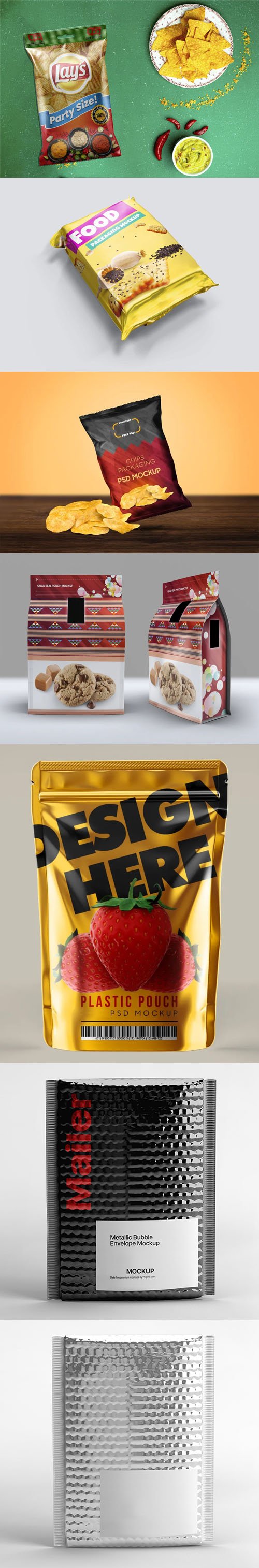 6 Packaging Branding PSD Mockups Templates Vol.2