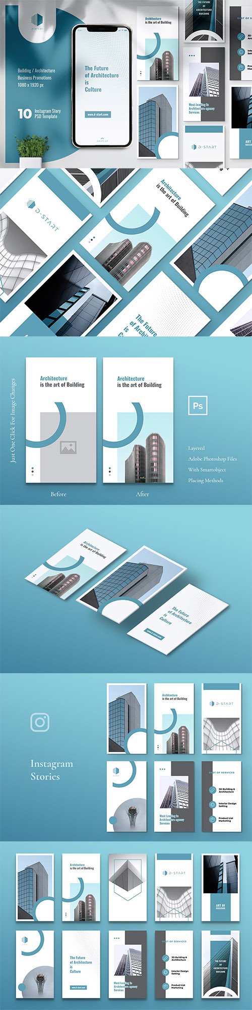 THE START Architecture Instagram Stories, Instagram & Facebook Post
