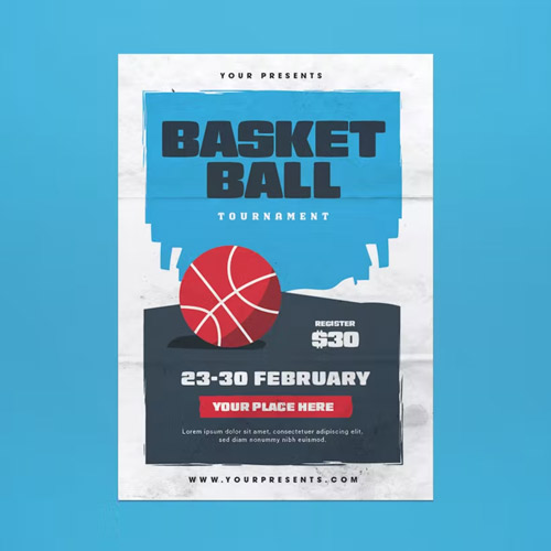 Basket Ball Tournament Flyer