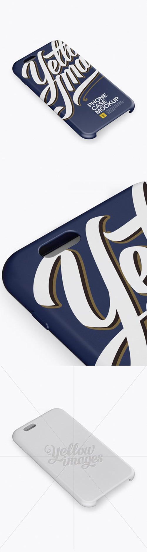 Phone Case Mockup - Half Side View