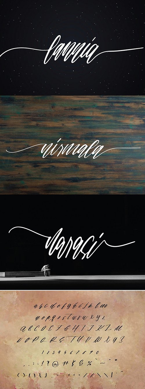 Lannia Handwritten Script Font