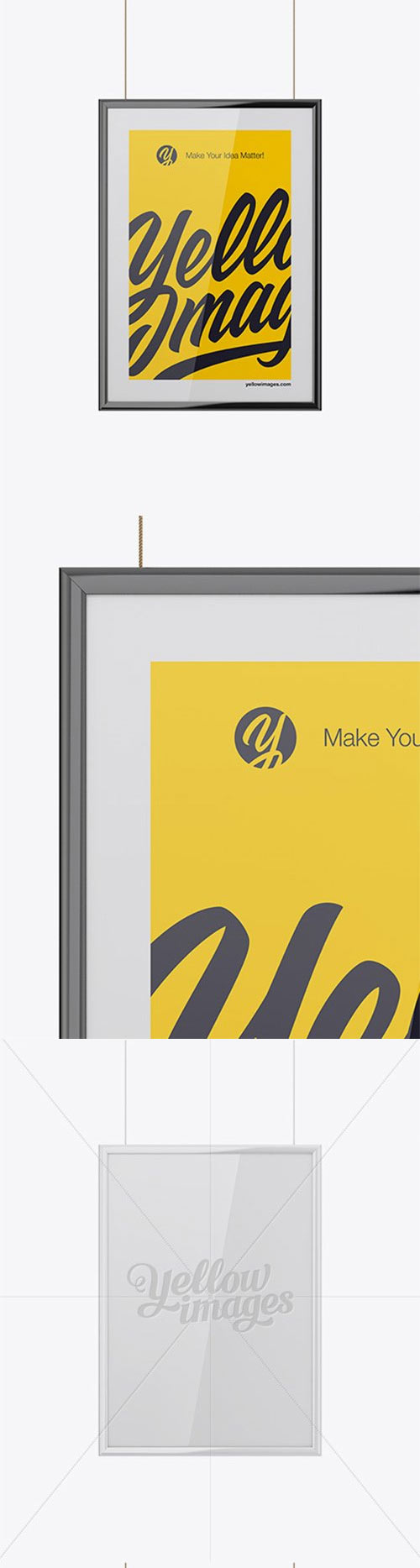 Poster W/ Glossy Frame Mockup 18462