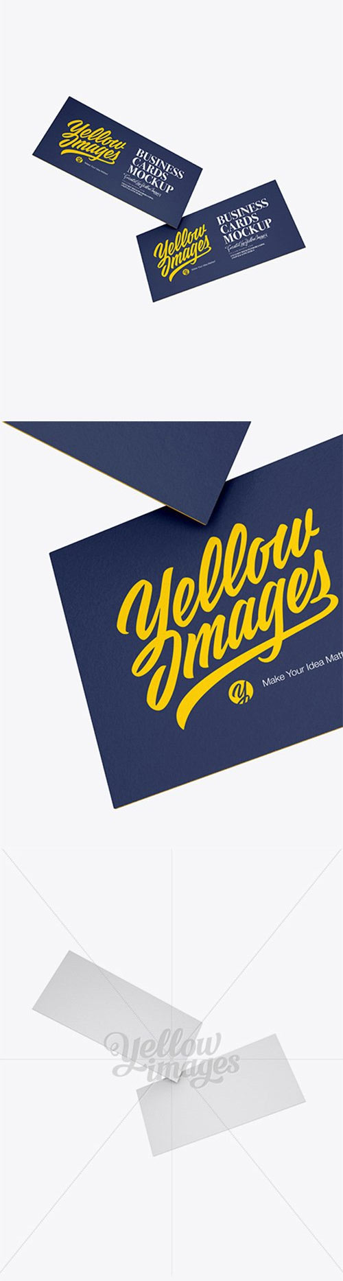 Textured Business Cards Mockup 18661