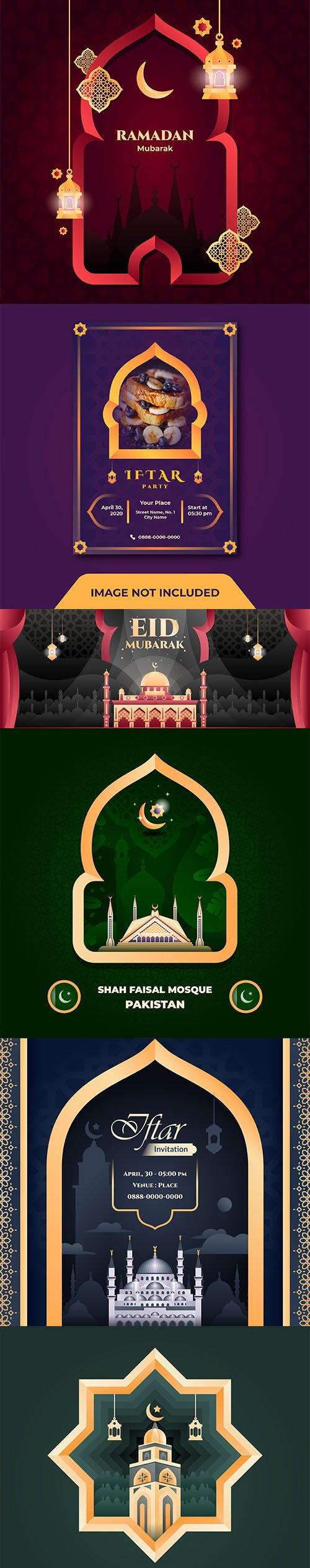 Beautiful Islamic Greeting Card