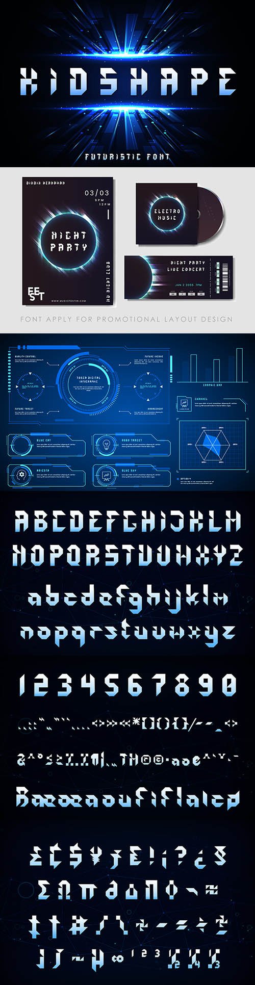 Kidshape Futuristic Display Script Font