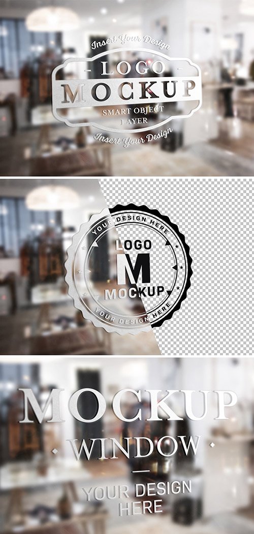 Window Signage Text Effect Mockup