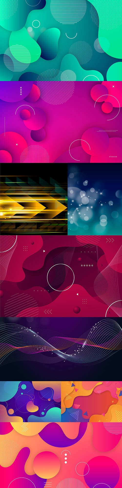 Colorful wavy background gradient abstract design 2