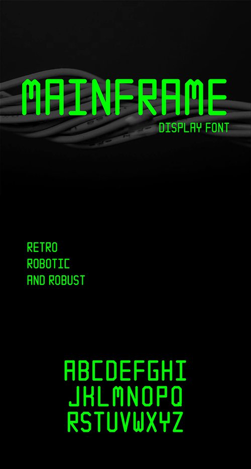 Mainframe Display Script Font