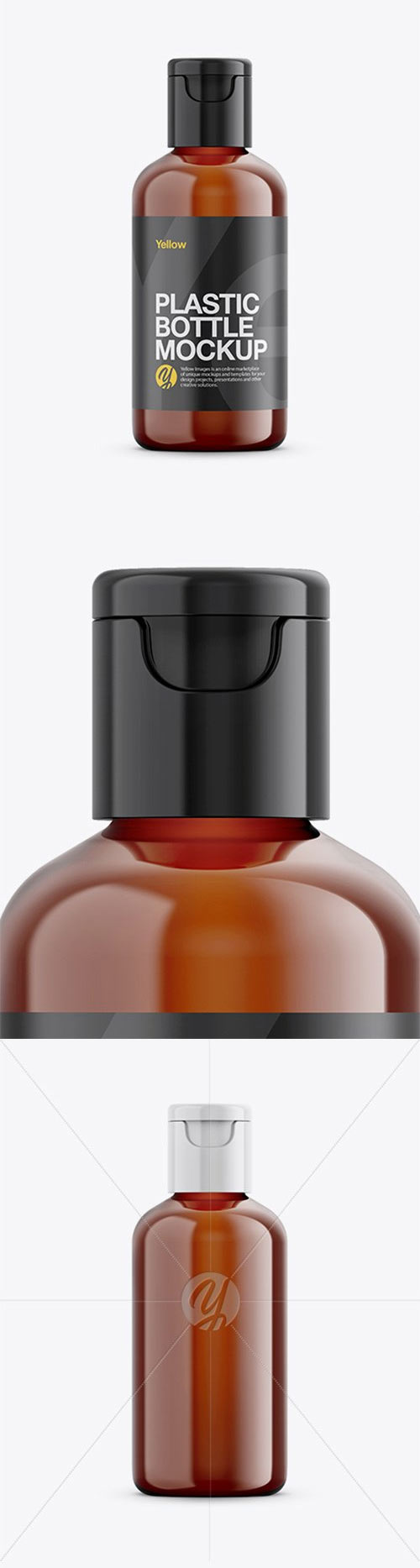 Amber Cosmetic Bottle Mockup 26102