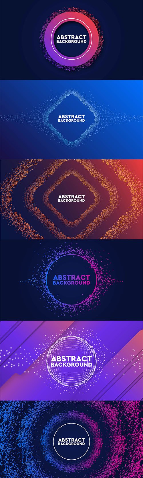 Dynamic Abstract Flow Particles Backgrounds