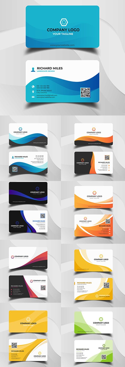 Abstract Modern Business Card Template