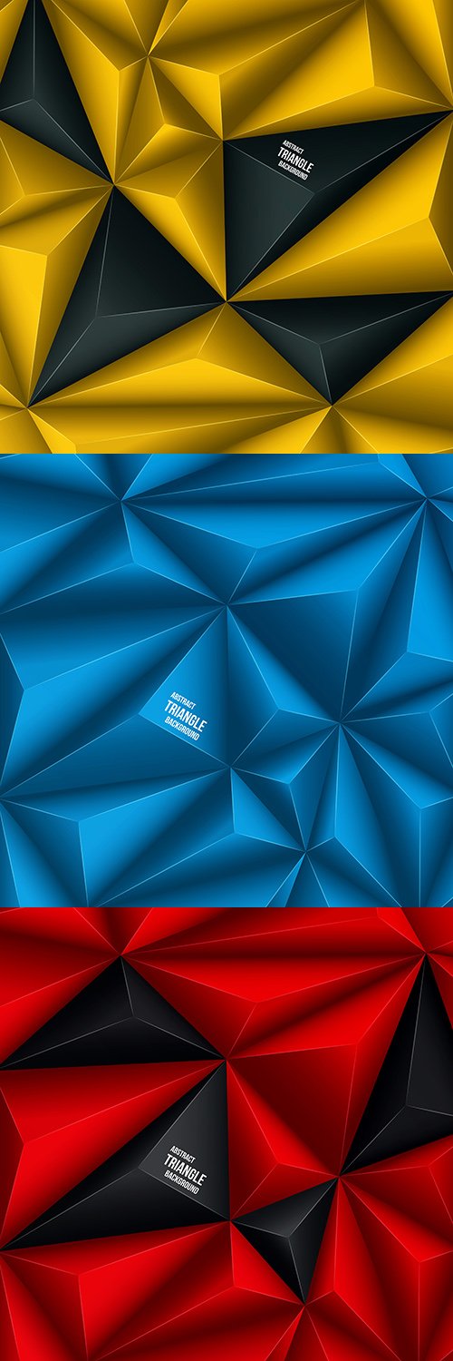 Polygon 3d abstract background design