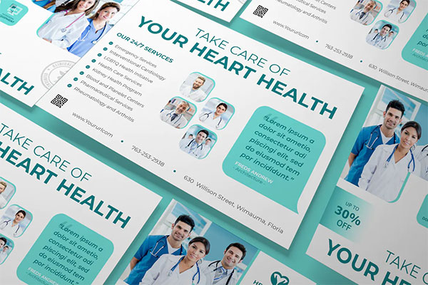 Medical A5 Flyer PSD Template