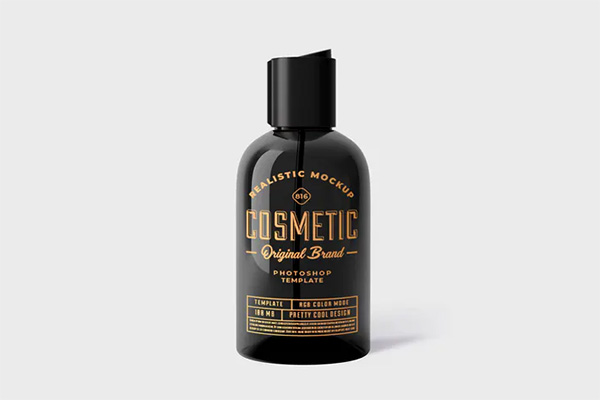 Cosmetic Bottle Mock-Up Template PSD