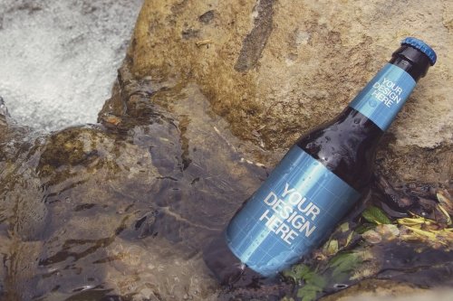 Riverside Stone Beer Mock up PSD