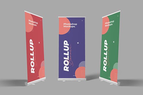 Roll Up Banner Mockups