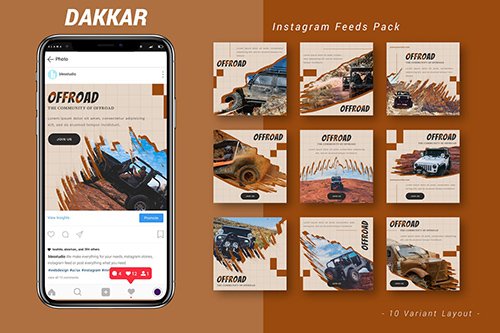 Dakkar - Instagram Feeds Pack