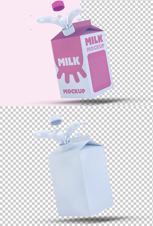 Milk Carton Mockup 250706240