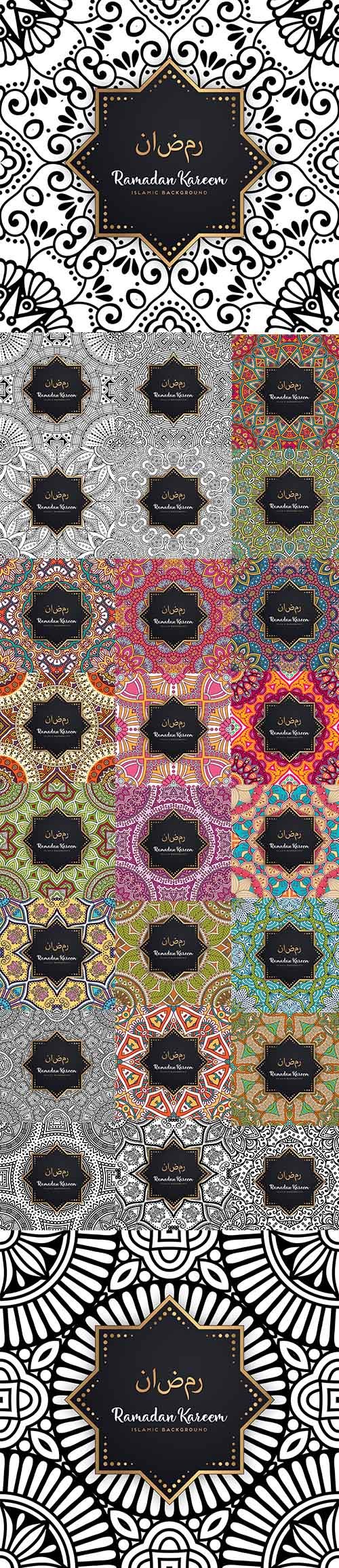 Beautiful Ramadan Kareem Seamless Pattern Background