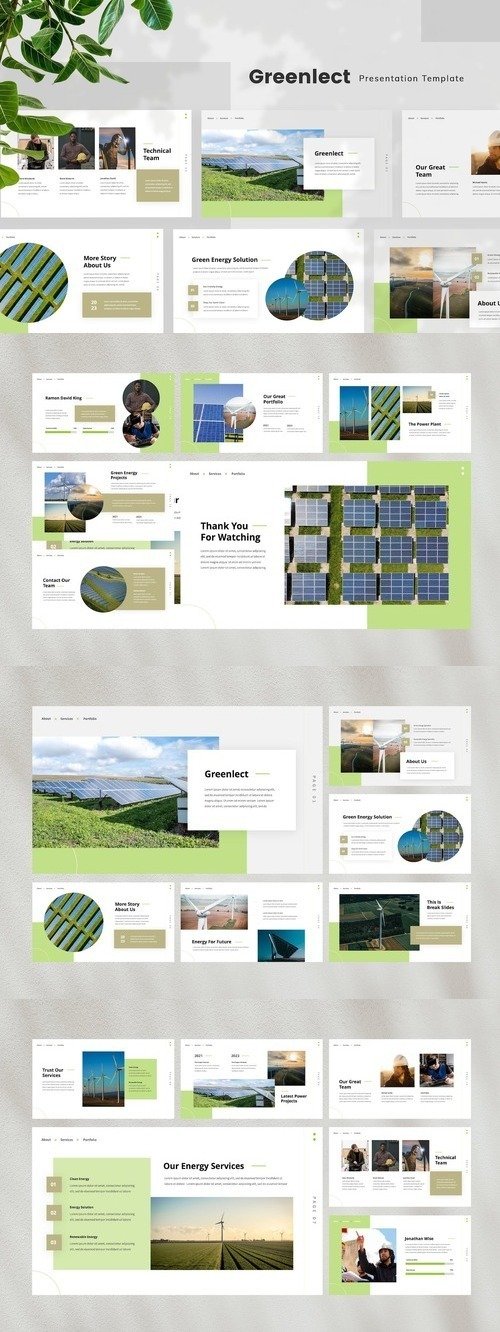 Greenlect - Renewable Energy Powerpoint Template