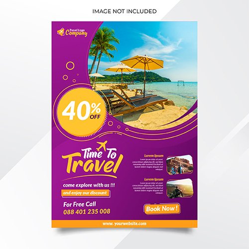 Modern Travel Flyer Premium Template