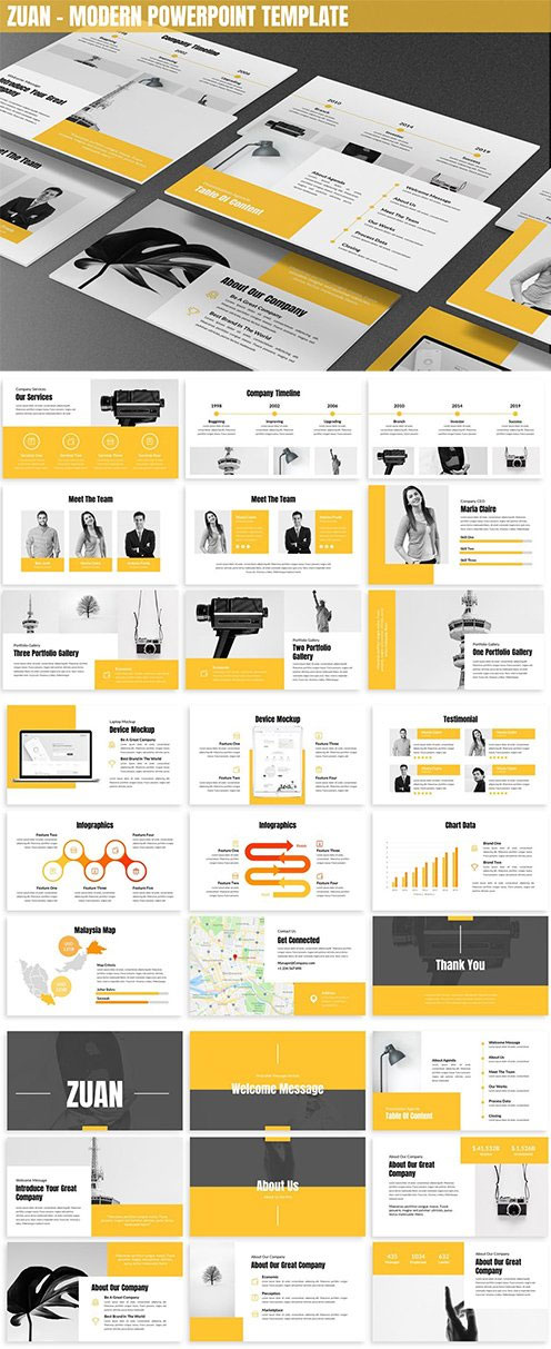 Zuan - Modern Powerpoint Template