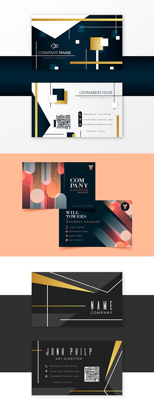 Elegant design template creative business card