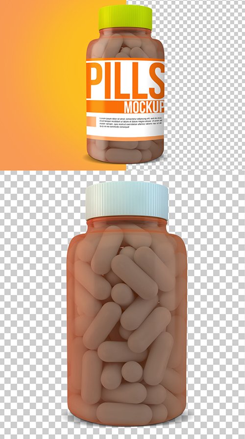 Pill Bottle Mockup 249148455