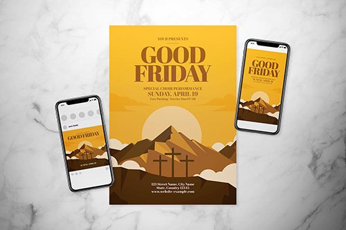 Good Friday Flyer Set