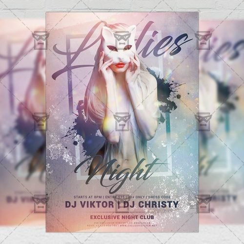 Club A5 Template - Ladies Club Night Flyer